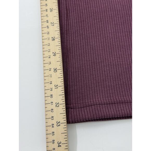 Lululemon Ribbed Softstreme Flared Casual Pant Regular Burgundy Gardy size 2 - Picture 12 of 14